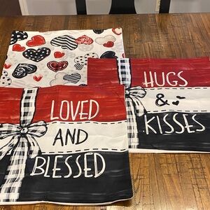 Valentine’s Pillow covers 3 pk NWOT